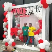 Vogue family fun day photo frame